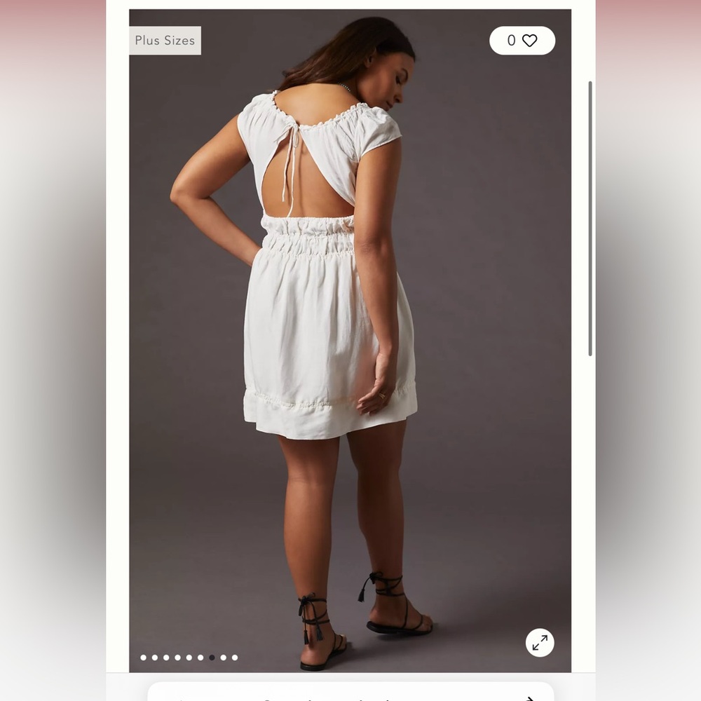 Anthropologie Smock Waist Mini Dress - Picture 5 of 10